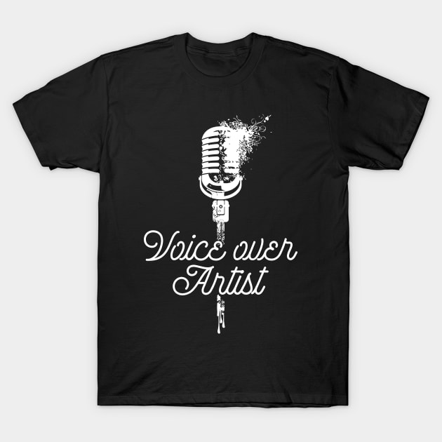 Voice Over Artist Shirt Microphone Actor Actress Filmmaker T-Shirt by celeryprint